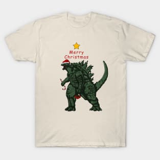 Godzilla Merry Christmas T-Shirt